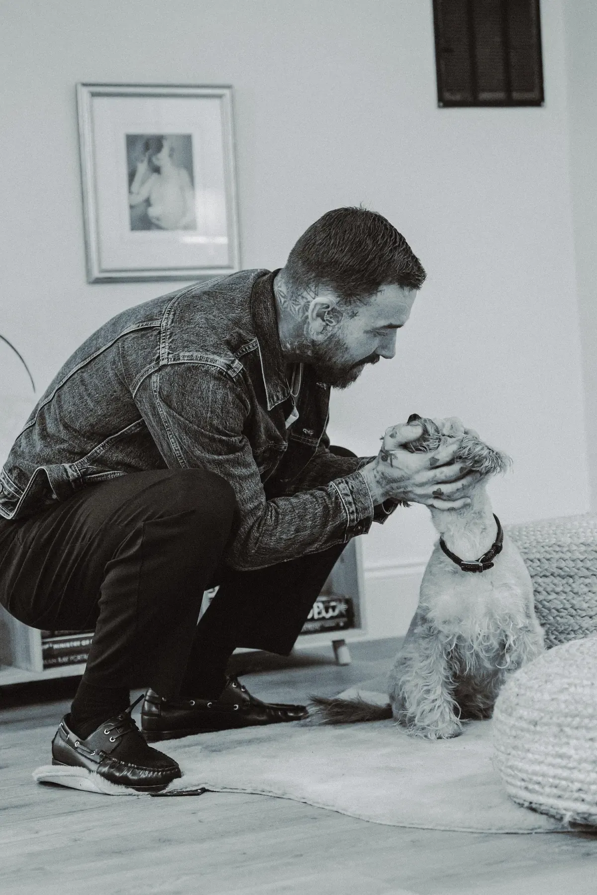 Blake Edwards with salon mascot